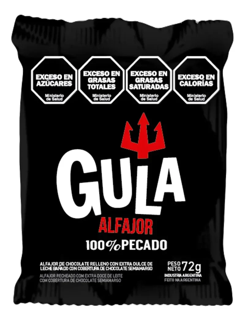 Alfajor Gula negro x 6u.