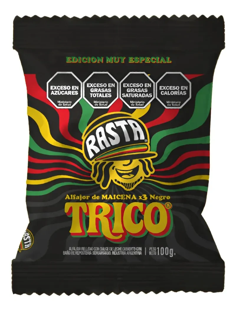 Alfajor Rasta Tricolor x 6u.