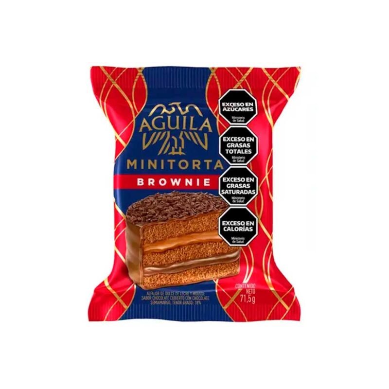 Aguila minitorta brownie x 6un.