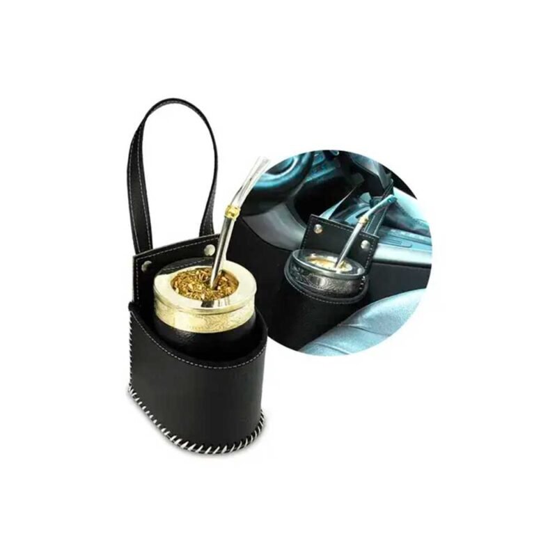 Porta mate eco cuero