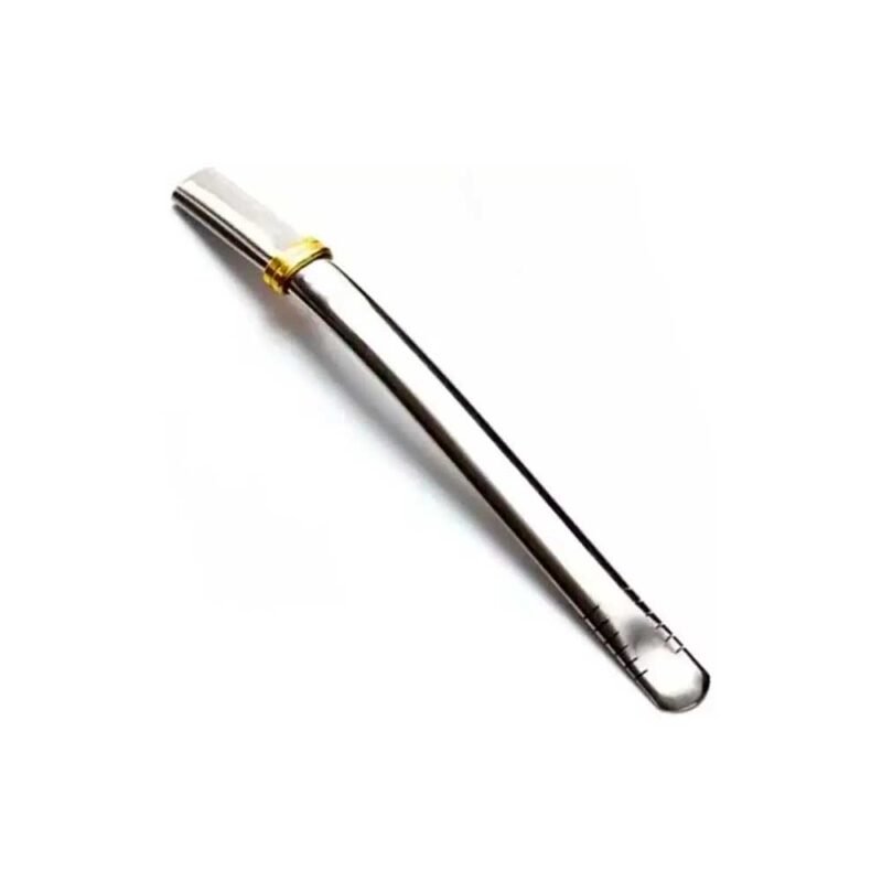 Bombilla plana acero