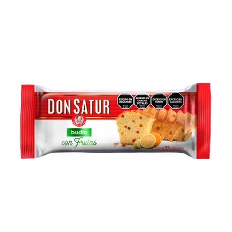 Budín Don Satur con frutas x 190g.