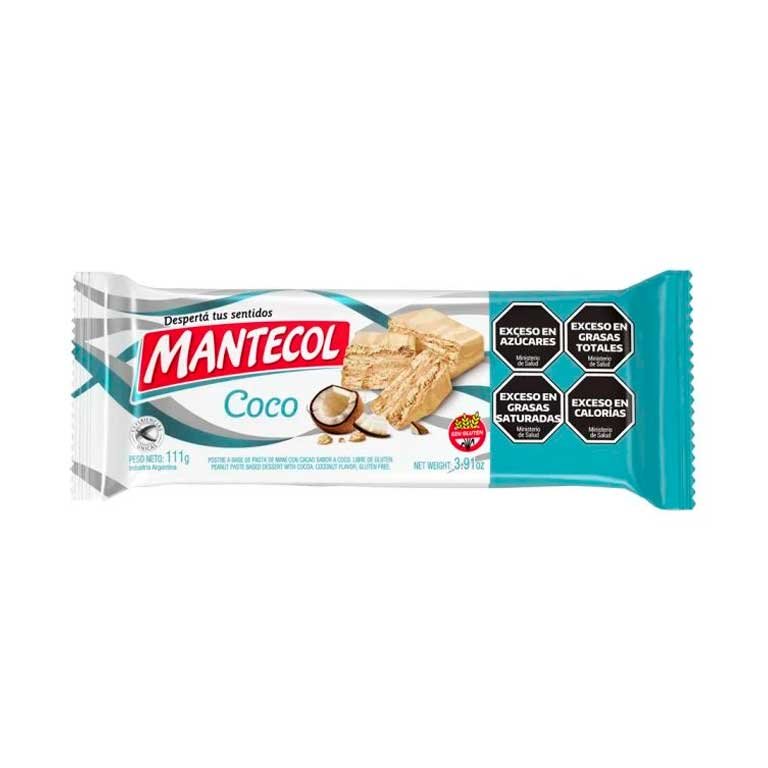 Mantecol con coco x 111g.Sin gluten.