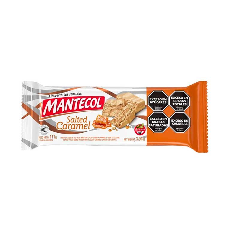 Mantecol salted caramel x 111g.Sin gluten.