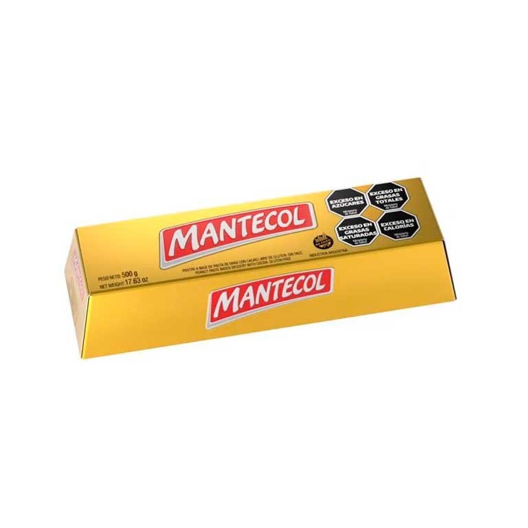 Mantecol clásico en barra ' Lingote' x 500g. Sin gluten.