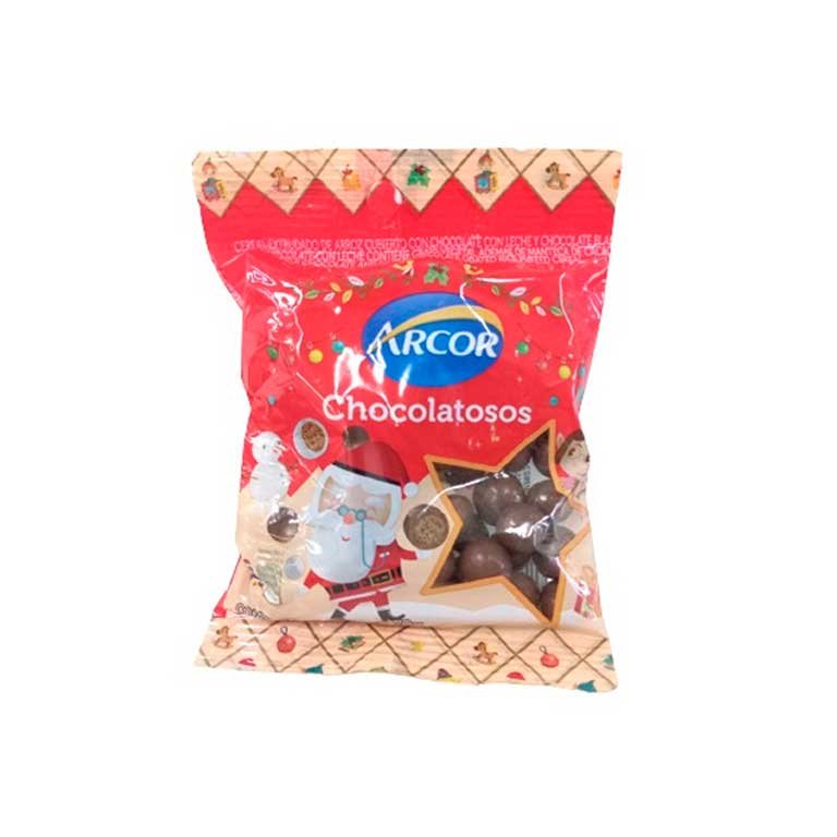Bolitas de cereal bañada con chocolate negro Arcor x 70g.