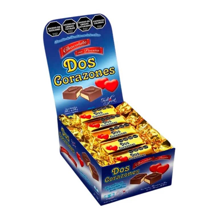 Chocolate Dos Corazones 20u x 520g